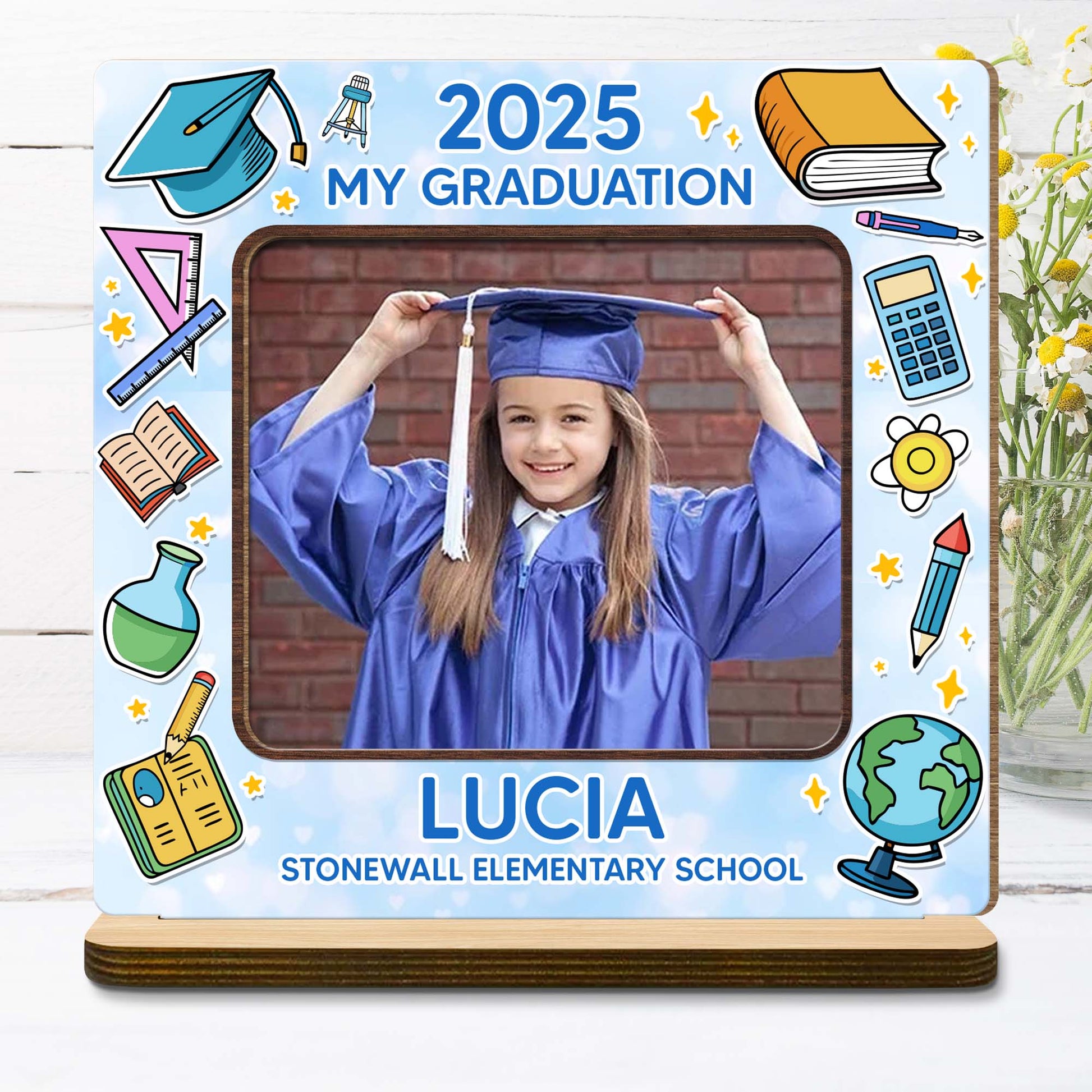 2025 My Graduation, Graduation Cap And Books