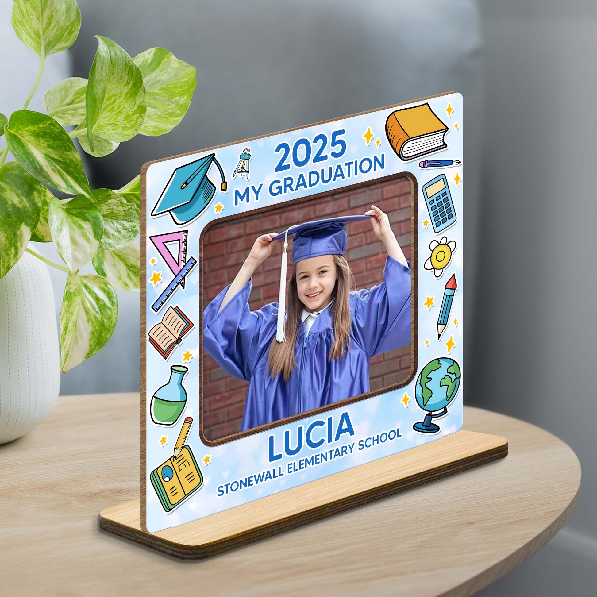 2025 My Graduation, Graduation Cap And Books