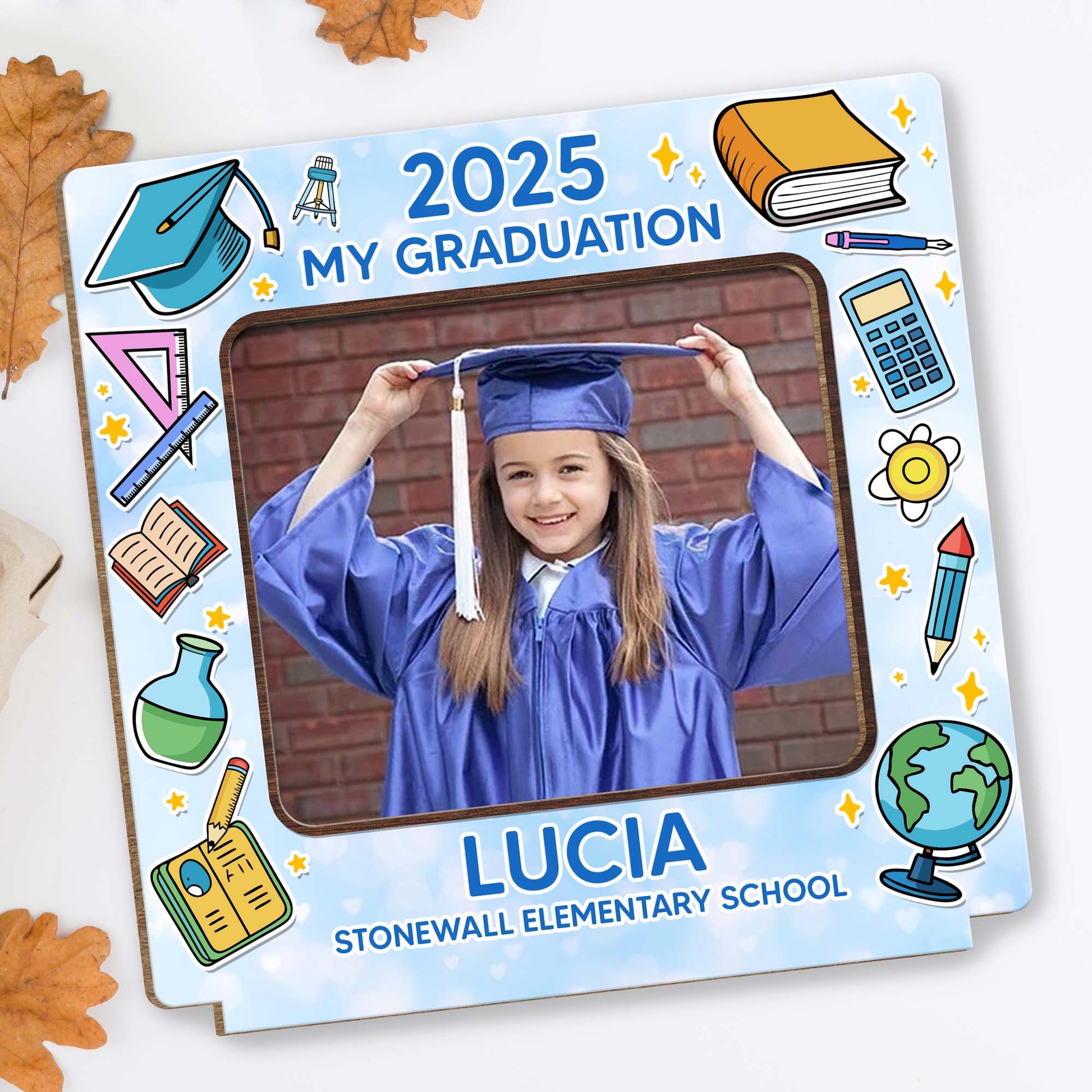 2025 My Graduation, Graduation Cap And Books