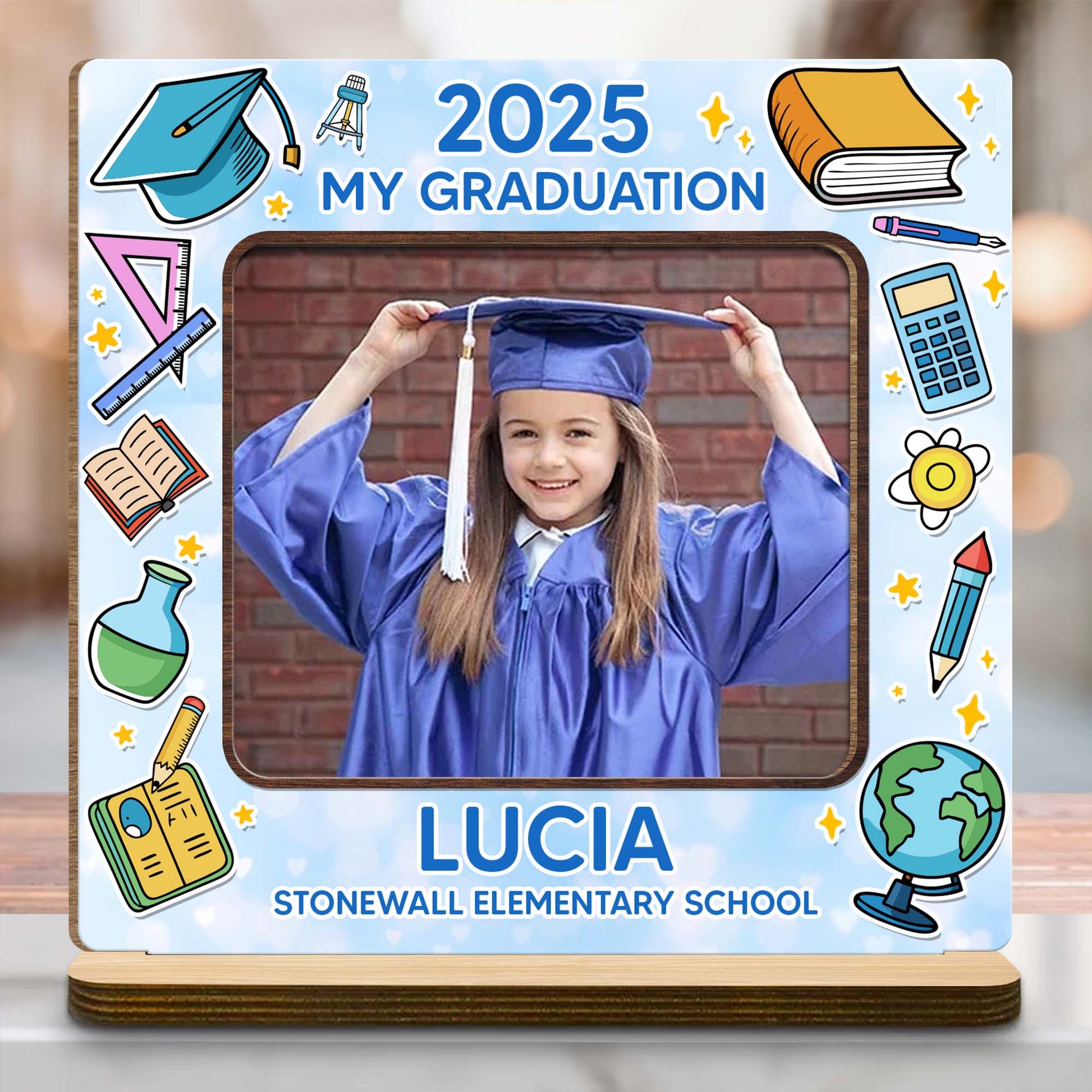 2025 My Graduation, Graduation Cap And Books