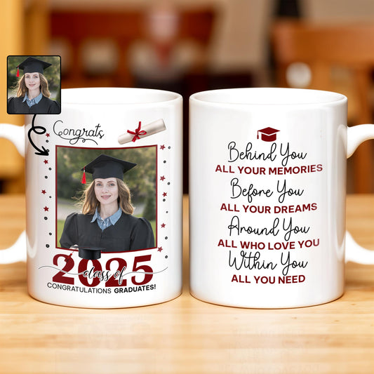Behind You All Your Memories, Graduation Cap And Diploma