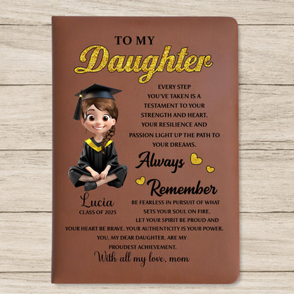 To My Daughter, Always Remember, Graduation Cap and Hearts
