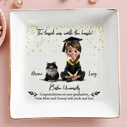 The Tassel Was Worth The Hassle, Graduation Cap And Cartoon Girl