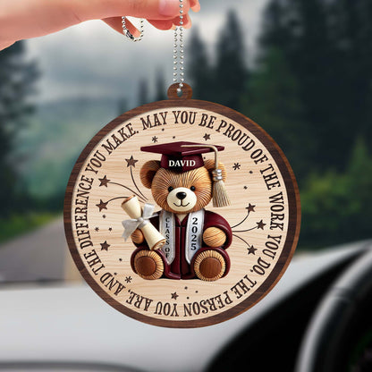 May You Be Proud Of The Work You Do, Graduation Cap, Teddy Bear