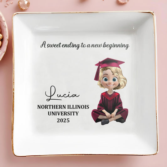 A Sweet Ending To A New Beginning, Graduation Cap and Cartoon Graduate