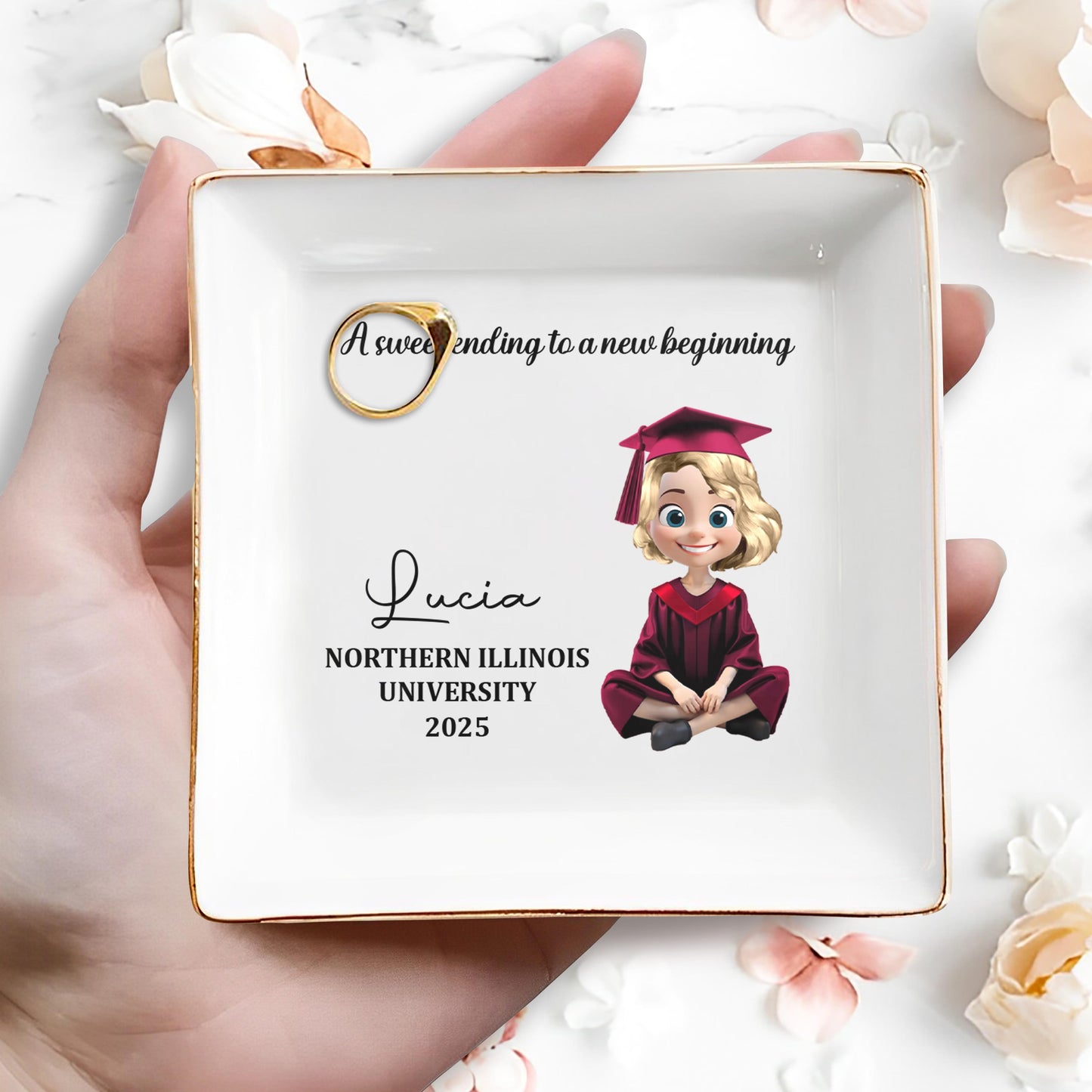 A Sweet Ending To A New Beginning, Graduation Cap and Cartoon Graduate