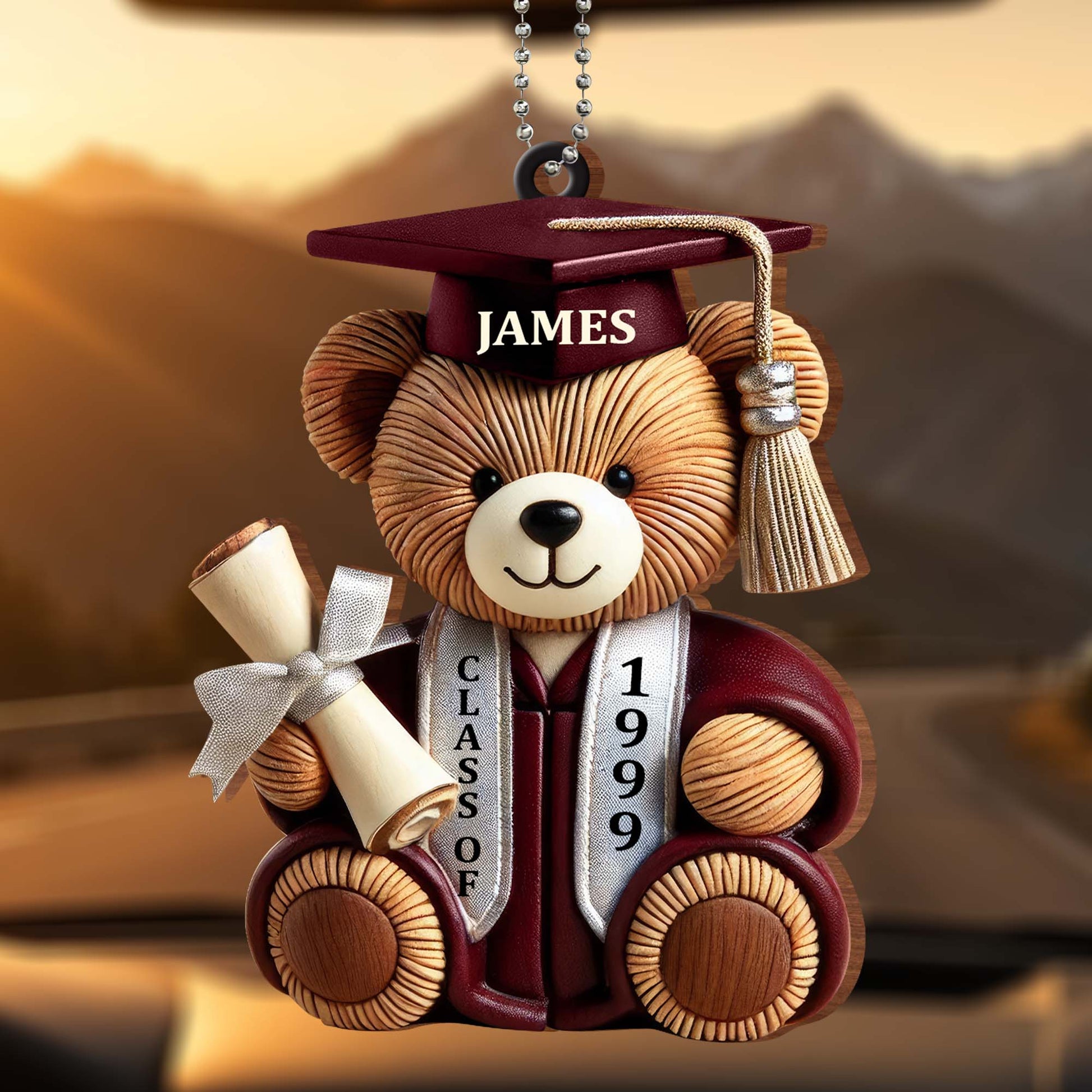 Class Of 1999, Graduation Cap, Diploma, Teddy Bear