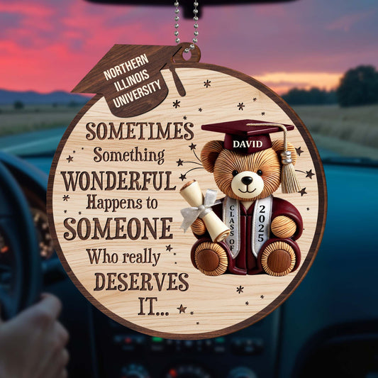 Sometimes Something Wonderful Happens, Teddy Bear and Graduation Cap