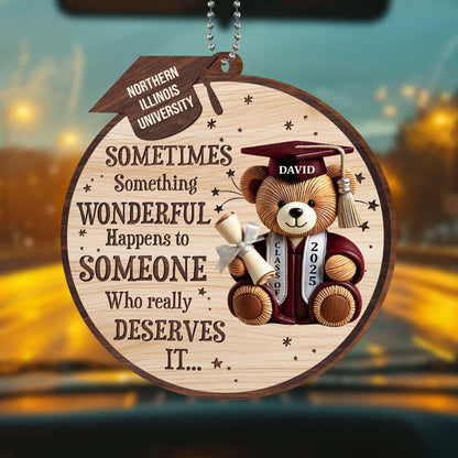 Sometimes Something Wonderful Happens, Teddy Bear and Graduation Cap