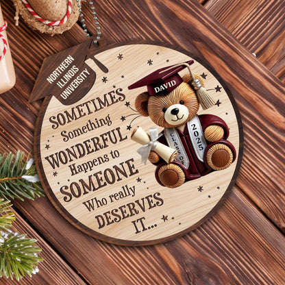 Sometimes Something Wonderful Happens, Teddy Bear and Graduation Cap