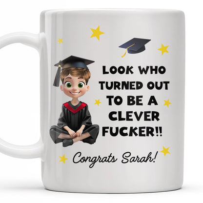Look Who Turned Out To Be A Clever F*cker, Graduation Cap and Stars