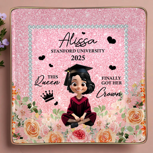 This Queen Finally Got Her Crown, Graduation Cap and Roses