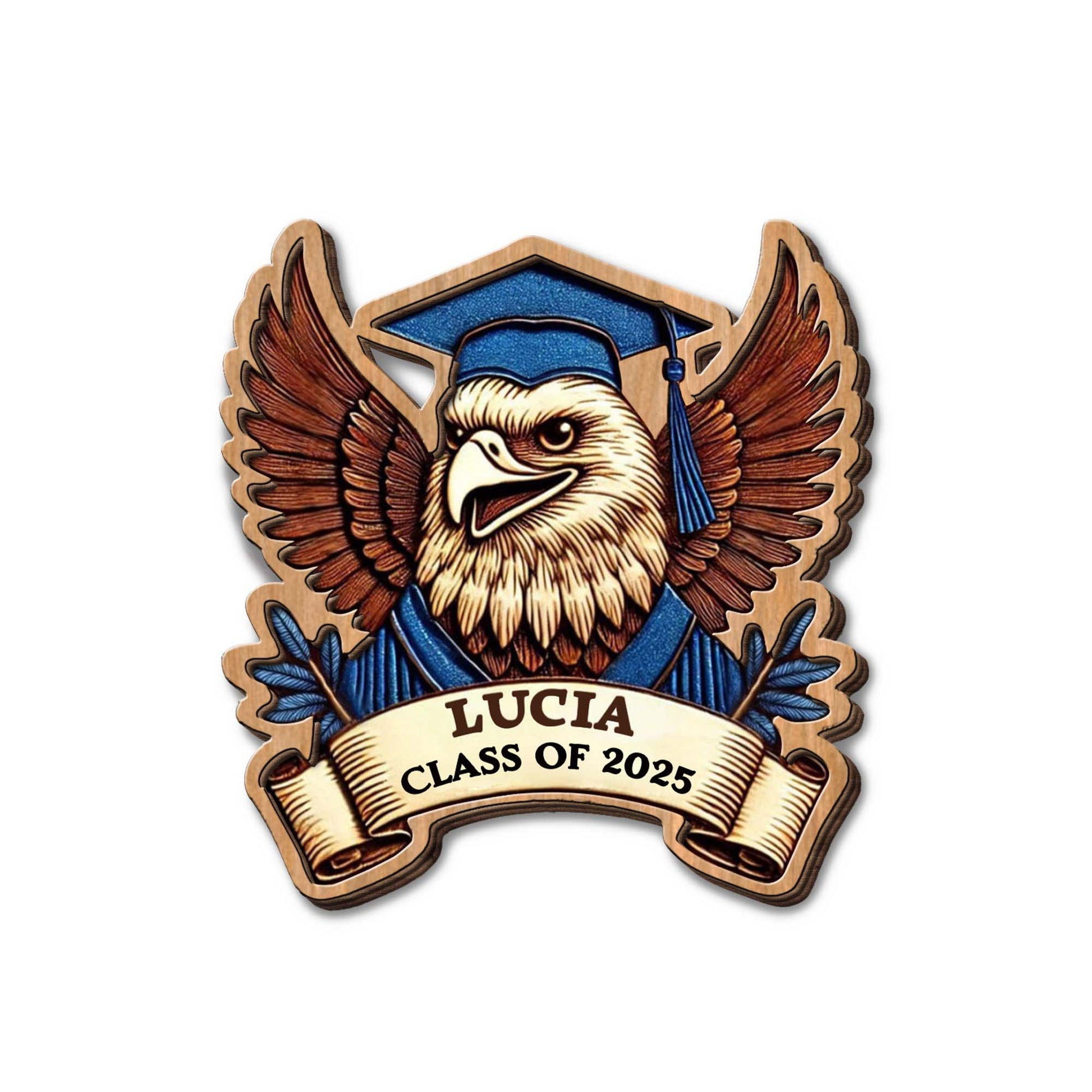 Celebrate Academic Achievements With This Graduation Eagle And Banner Design