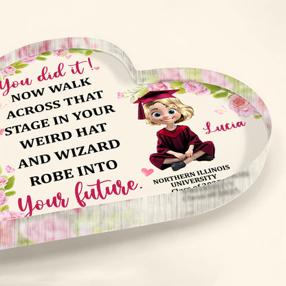 You Did It! Now Walk Across That Stage In Your Weird Hat, Graduation Cap And Roses