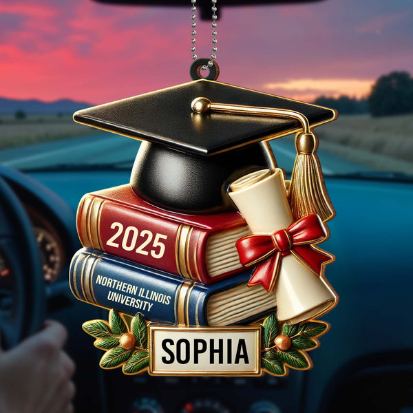 Celebrate Academic Excellence, Graduation Cap, Books and Diploma
