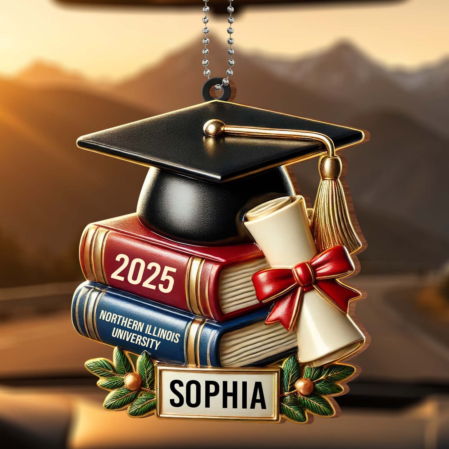 Celebrate Academic Excellence, Graduation Cap, Books and Diploma