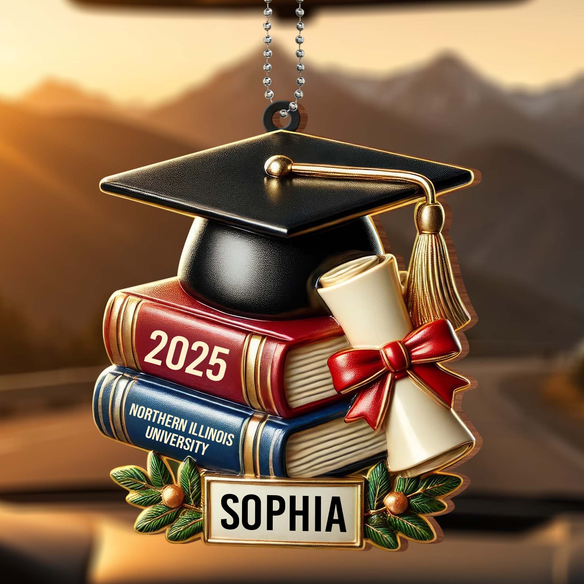 Celebrate Academic Excellence, Graduation Cap, Books and Diploma