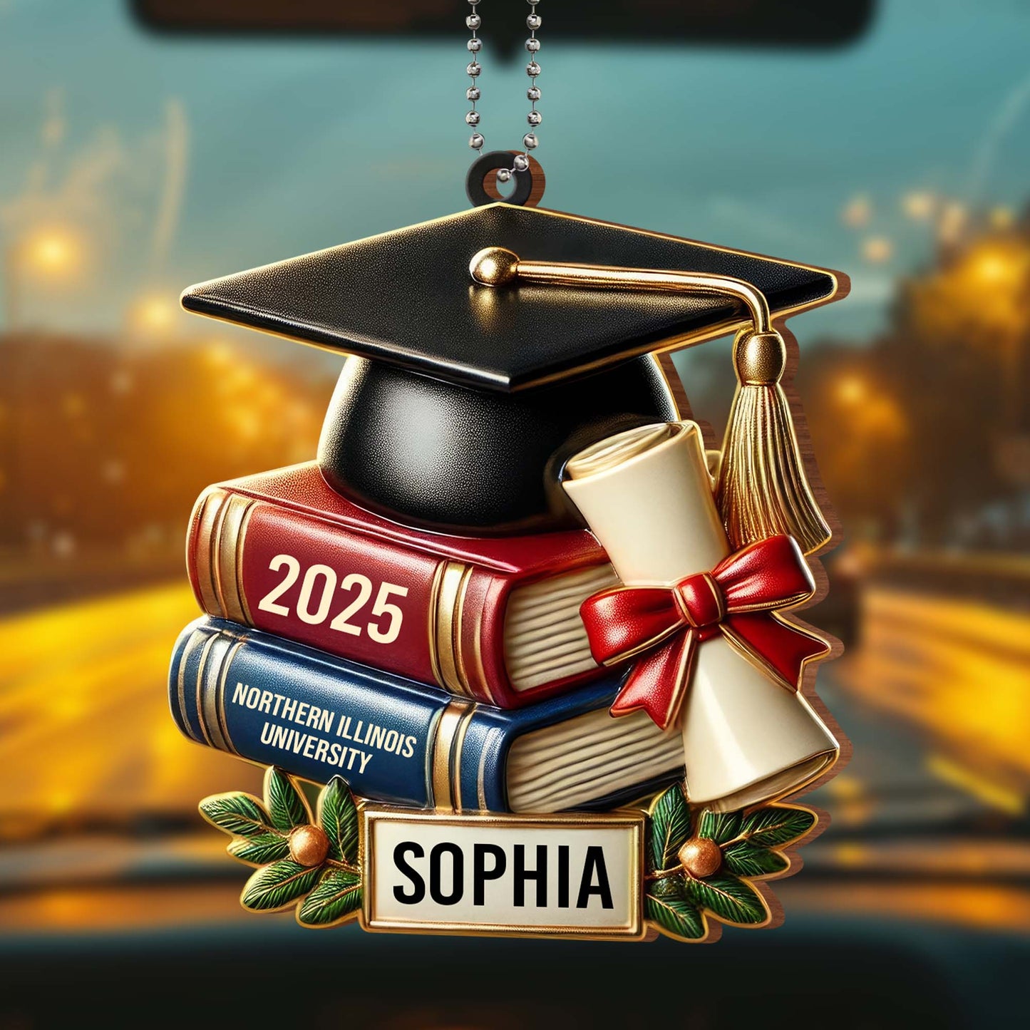 Celebrate Academic Excellence, Graduation Cap, Books and Diploma