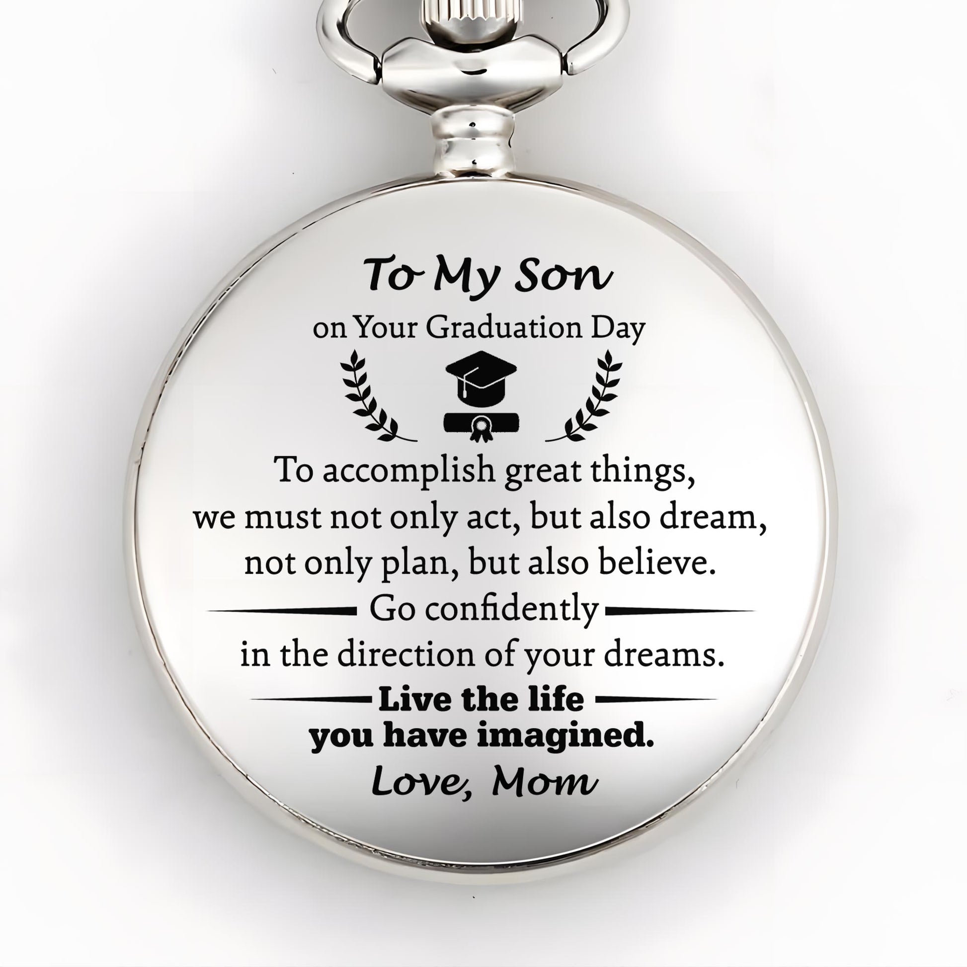 To Accomplish Great Things, Graduation Cap, Laurel Branches