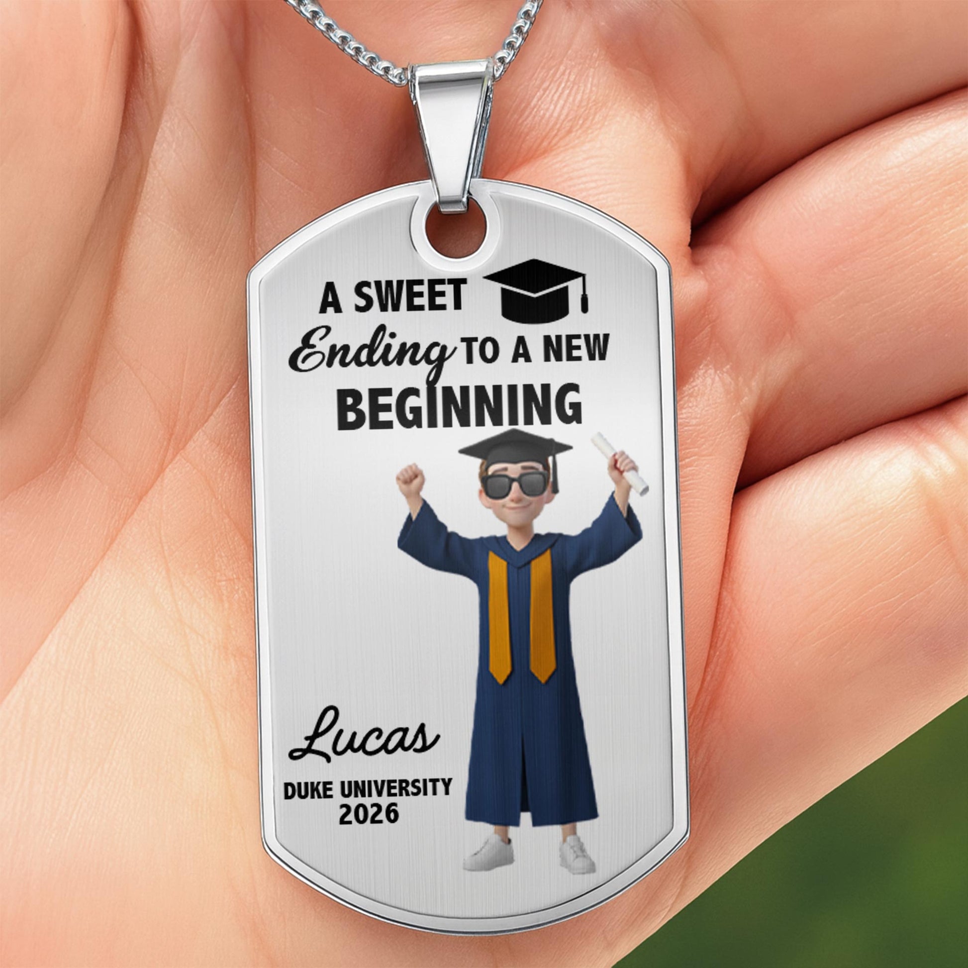 A Sweet Ending To A New Beginning Graduation Cap And Diploma