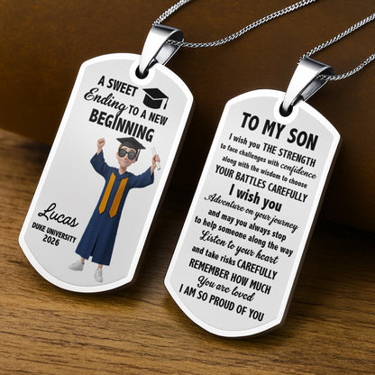 A Sweet Ending To A New Beginning Graduation Cap And Diploma