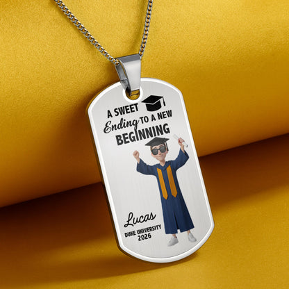 A Sweet Ending To A New Beginning Graduation Cap And Diploma