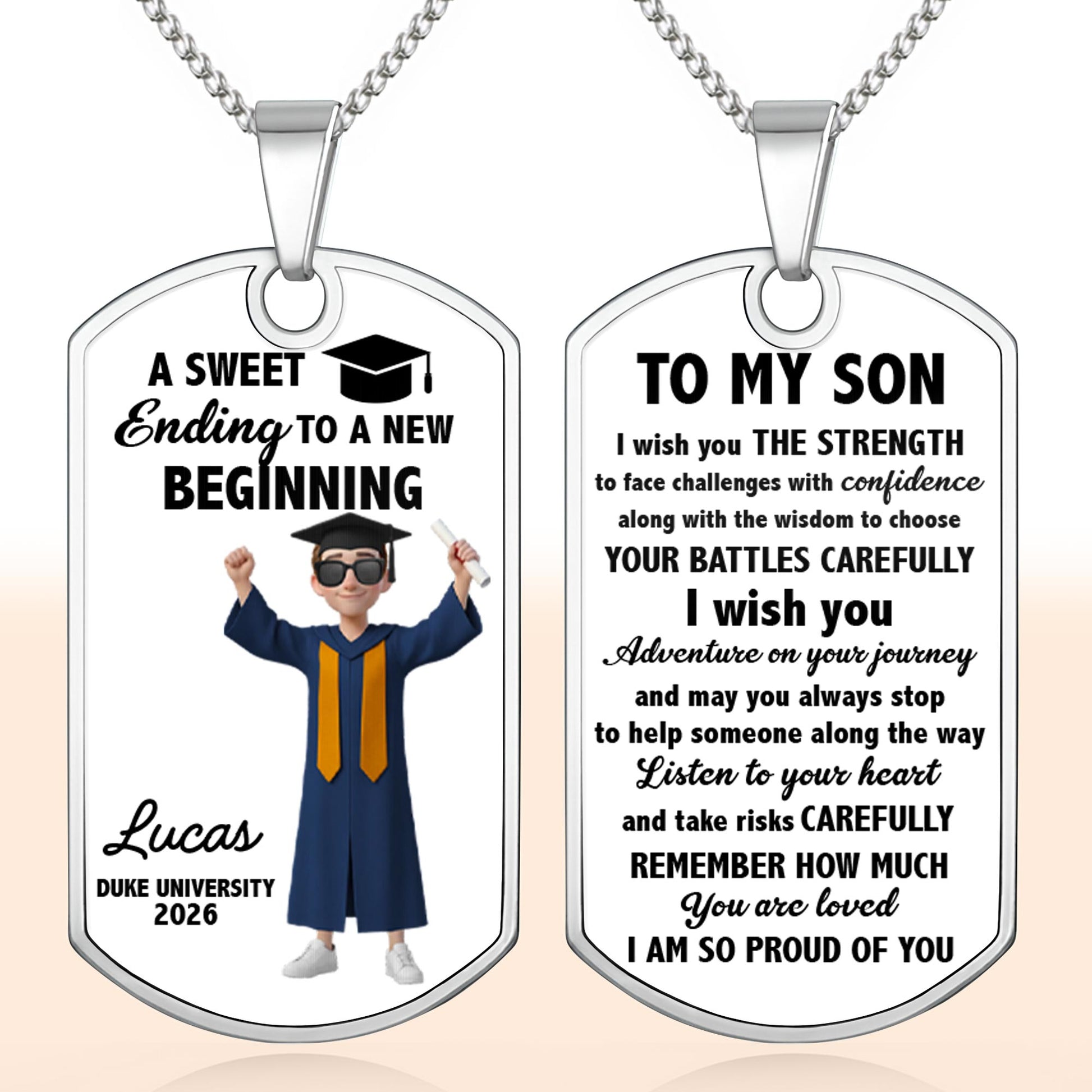 A Sweet Ending To A New Beginning Graduation Cap And Diploma