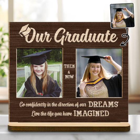 Go Confidently In The Direction Of Your Dreams, Live The Life You Have Imagined, Graduation Cap And Diploma