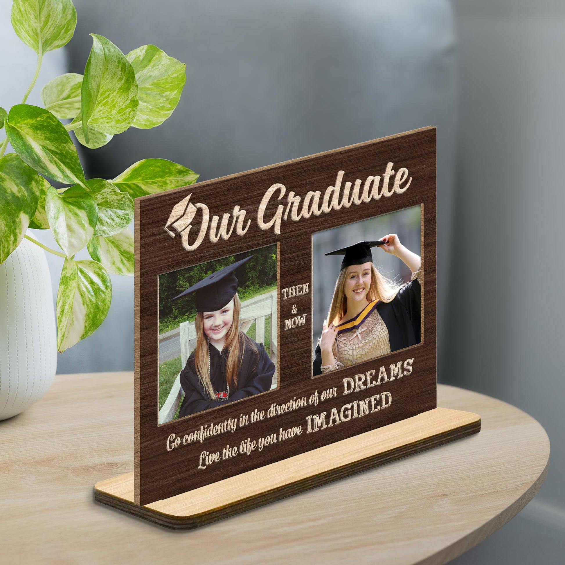 Go Confidently In The Direction Of Your Dreams, Live The Life You Have Imagined, Graduation Cap And Diploma