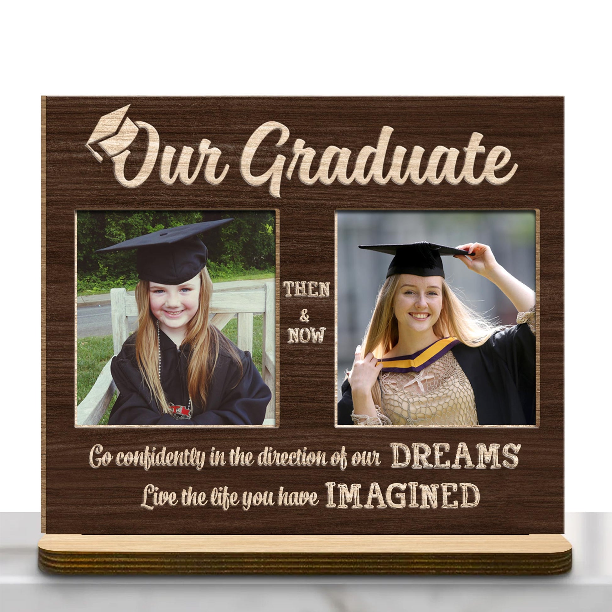 Go Confidently In The Direction Of Your Dreams, Live The Life You Have Imagined, Graduation Cap And Diploma