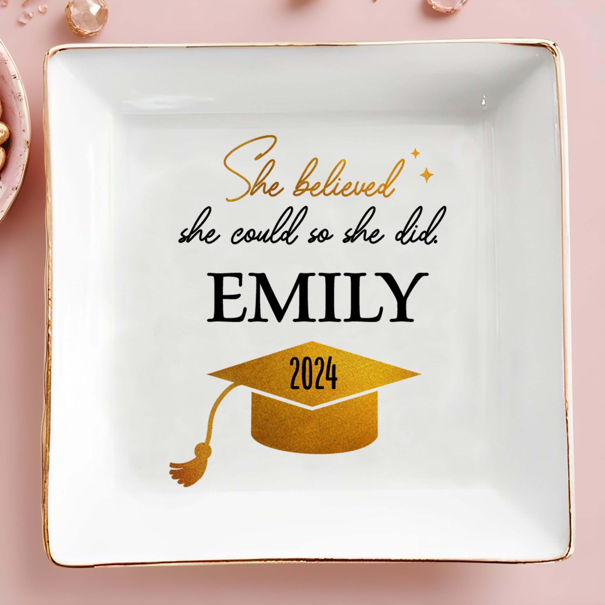 She Believed She Could So She Did, Graduation Cap