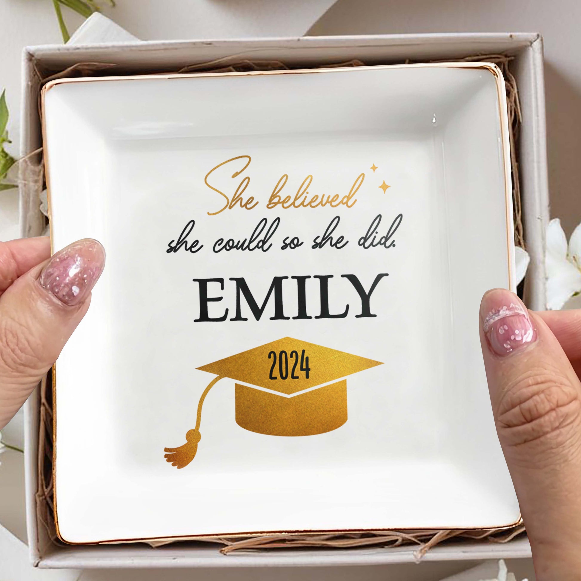 She Believed She Could So She Did, Graduation Cap