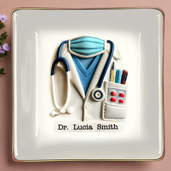 Celebrate A Caring Heart, Stethoscope And Medical Coat