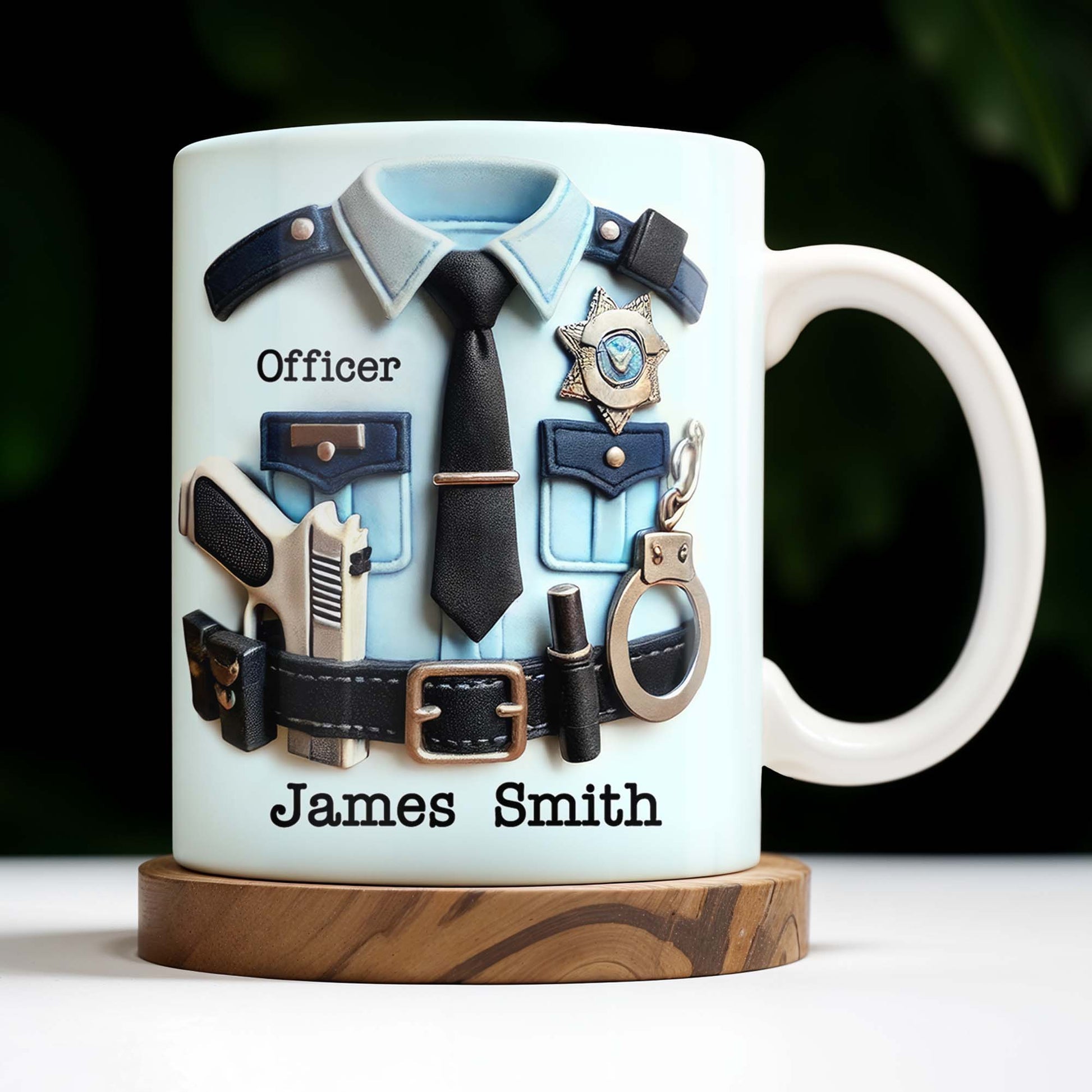Officer, Police Uniform, Badge and Handcuffs