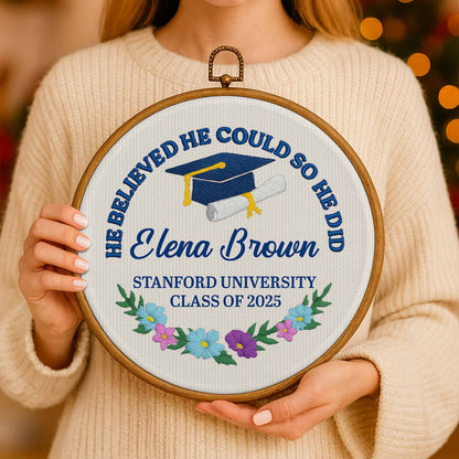 A Sweet Ending To A New Beginning With Graduation Cap And Flowers