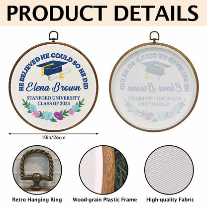 A Sweet Ending To A New Beginning With Graduation Cap And Flowers