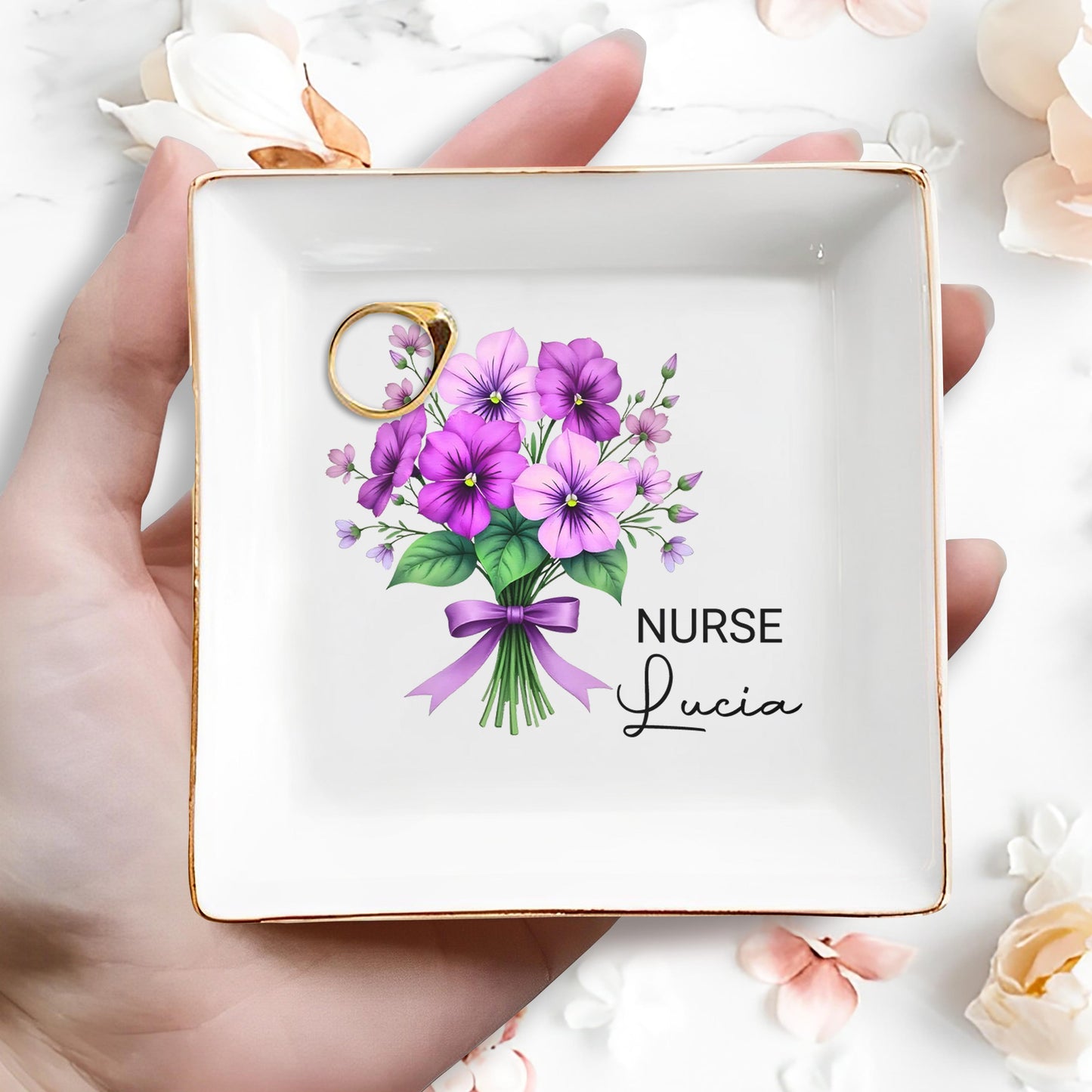 Celebrate Your Caring Spirit With This Floral Nurse-Inspired Design, Flowers And Ribbon