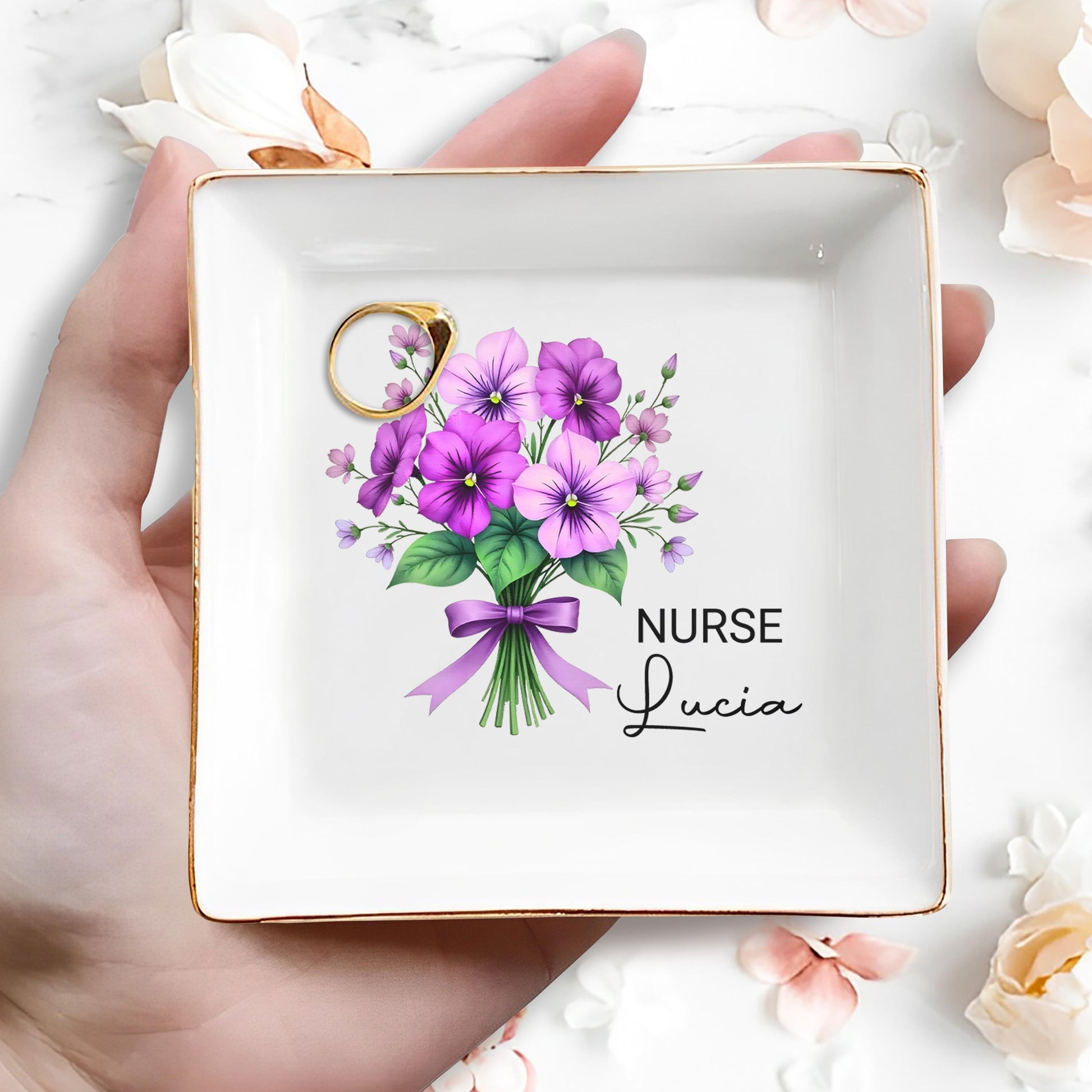 Celebrate Your Caring Spirit With This Floral Nurse-Inspired Design, Flowers And Ribbon