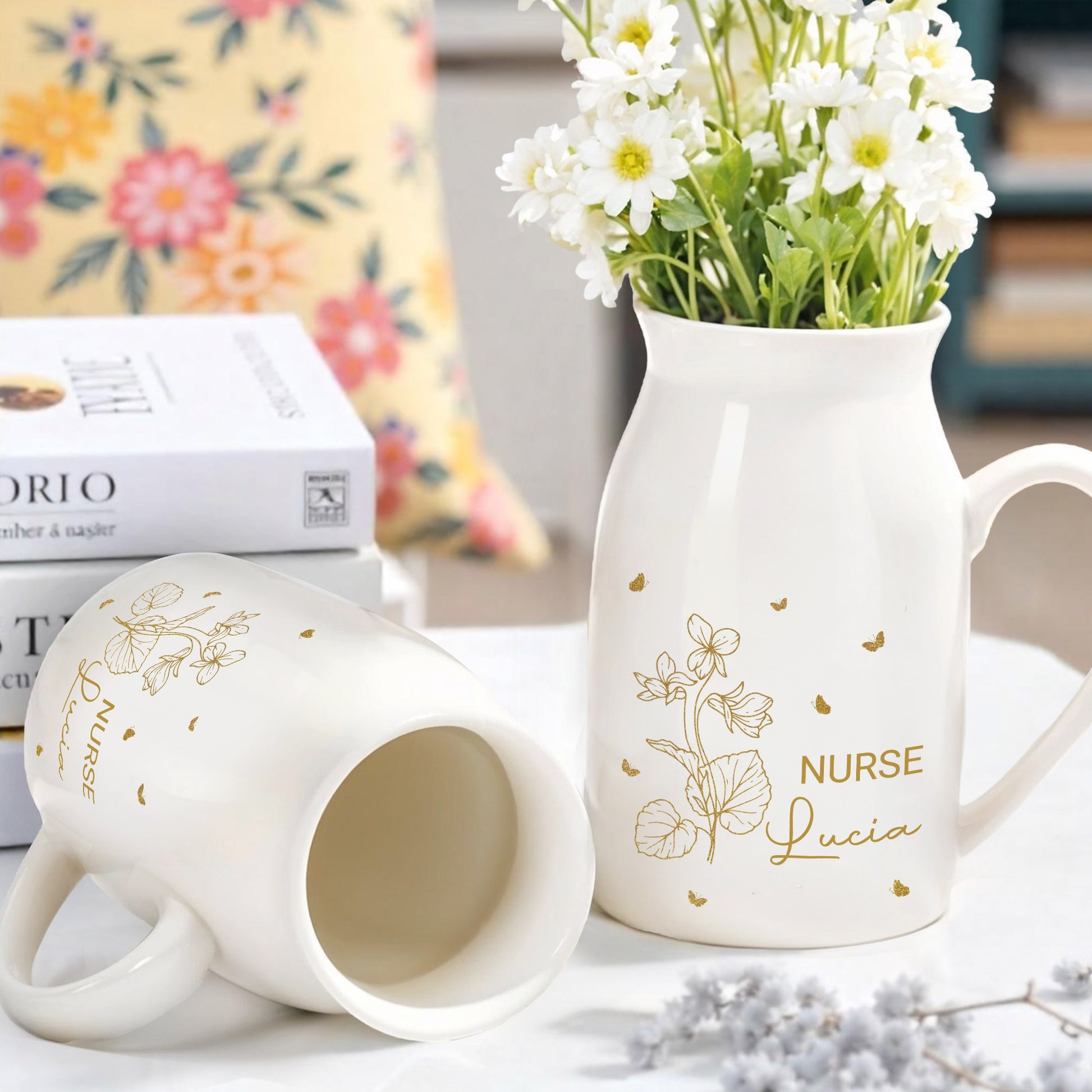 Celebrate Your Favorite Nurse, Flowers and Butterflies