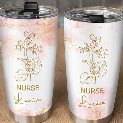 Nurse Appreciation Design With Beautiful Floral Accents