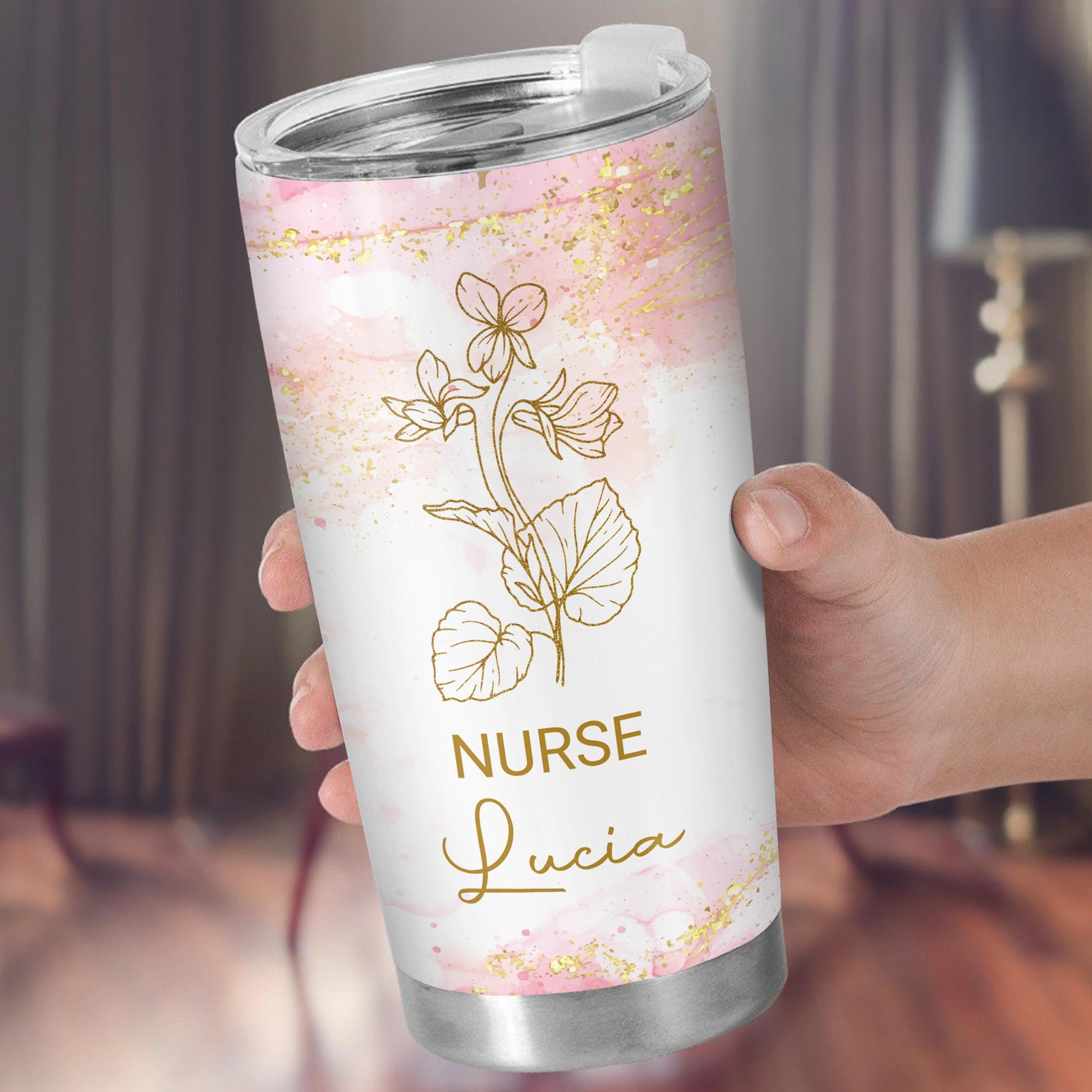 Nurse Appreciation Design With Beautiful Floral Accents