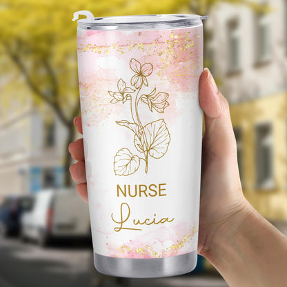 Nurse Appreciation Design With Beautiful Floral Accents