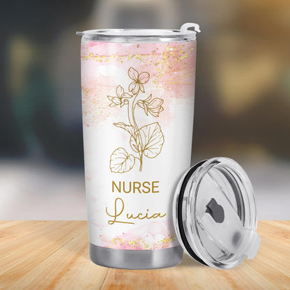 Nurse Appreciation Design With Beautiful Floral Accents