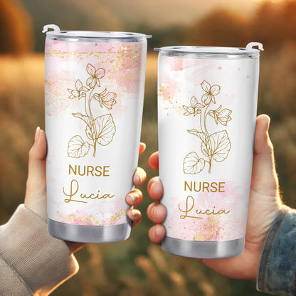 Nurse Appreciation Design With Beautiful Floral Accents