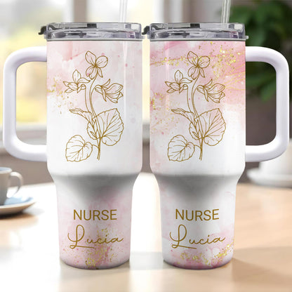 Create A Beautiful, Floral-Themed Tumbler Perfect For Any Dedicated Nurse, Flowers