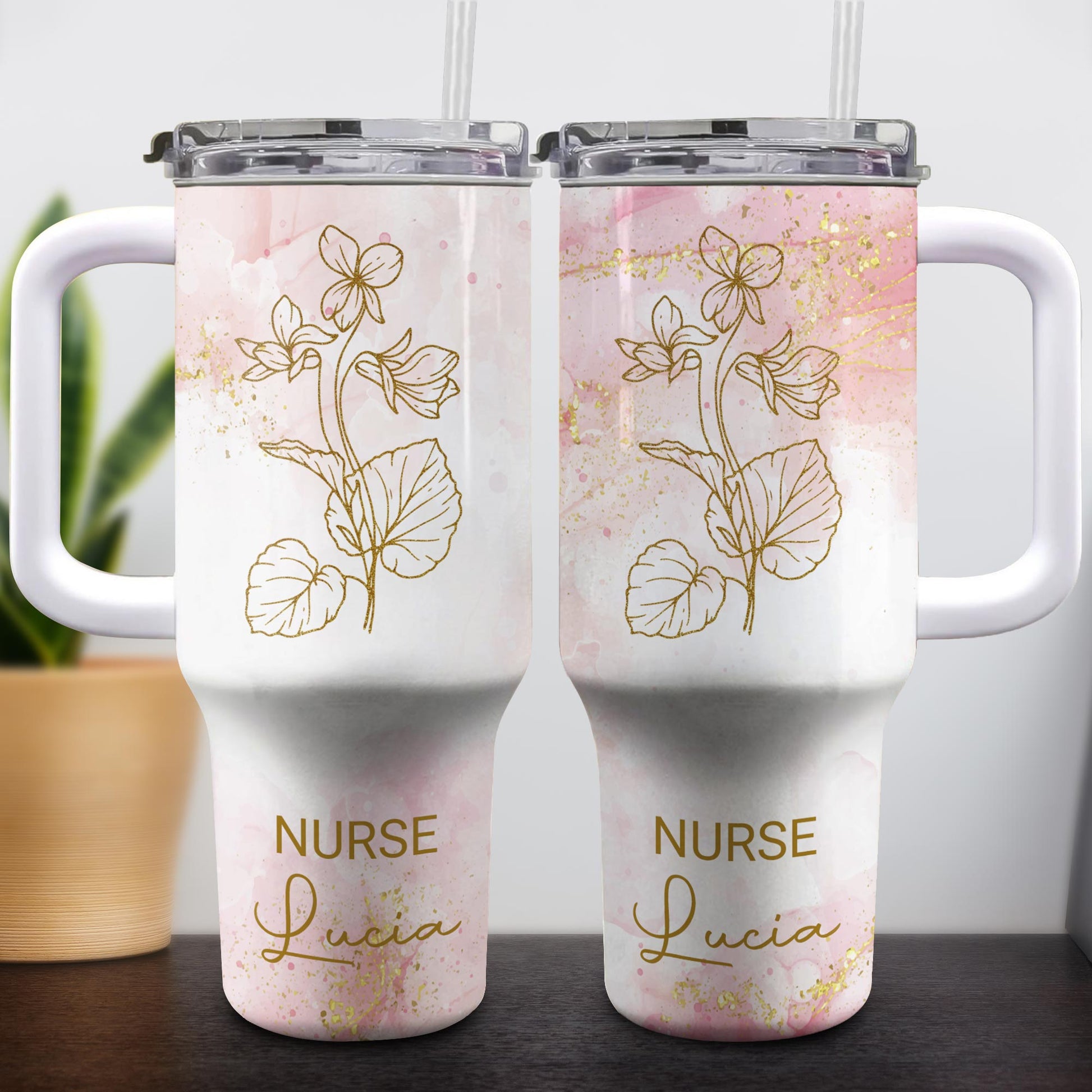 Create A Beautiful, Floral-Themed Tumbler Perfect For Any Dedicated Nurse, Flowers