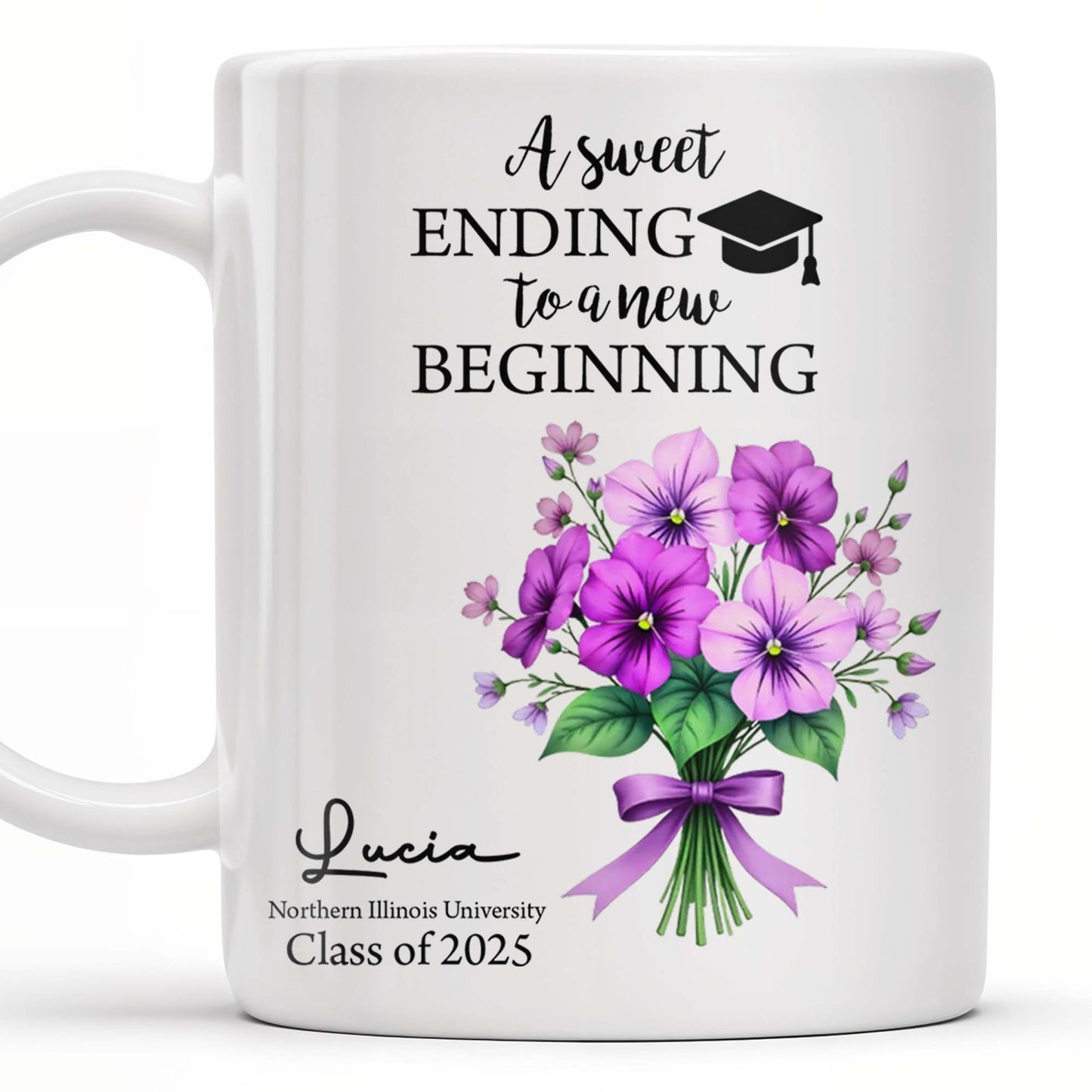 A Sweet Ending To A New Beginning, Flowers and Graduation Cap