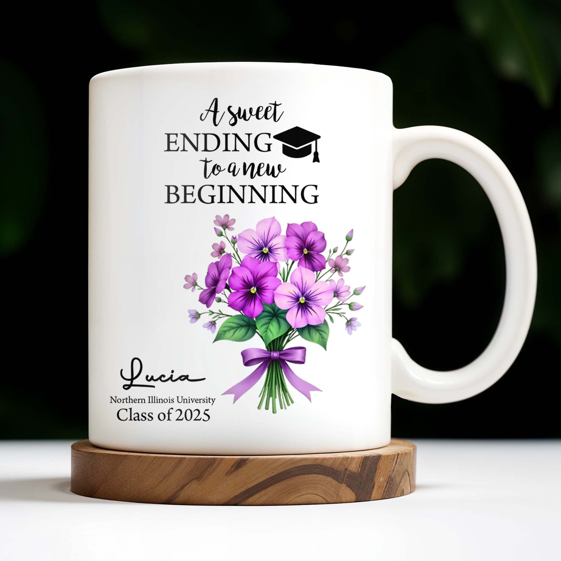A Sweet Ending To A New Beginning, Flowers and Graduation Cap