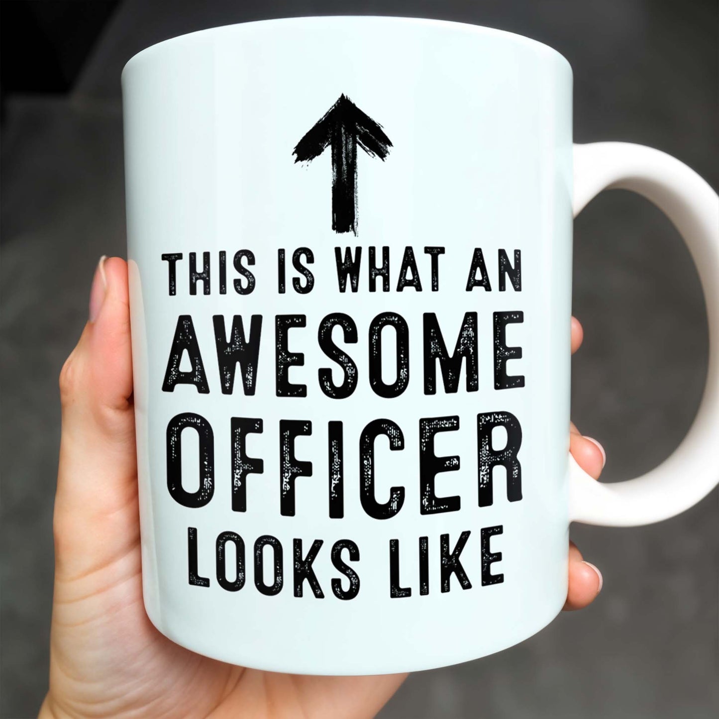 Voici à quoi ressemble un officier exceptionnel, Arrow - Tasse à café personnalisée - GRAD293_MG