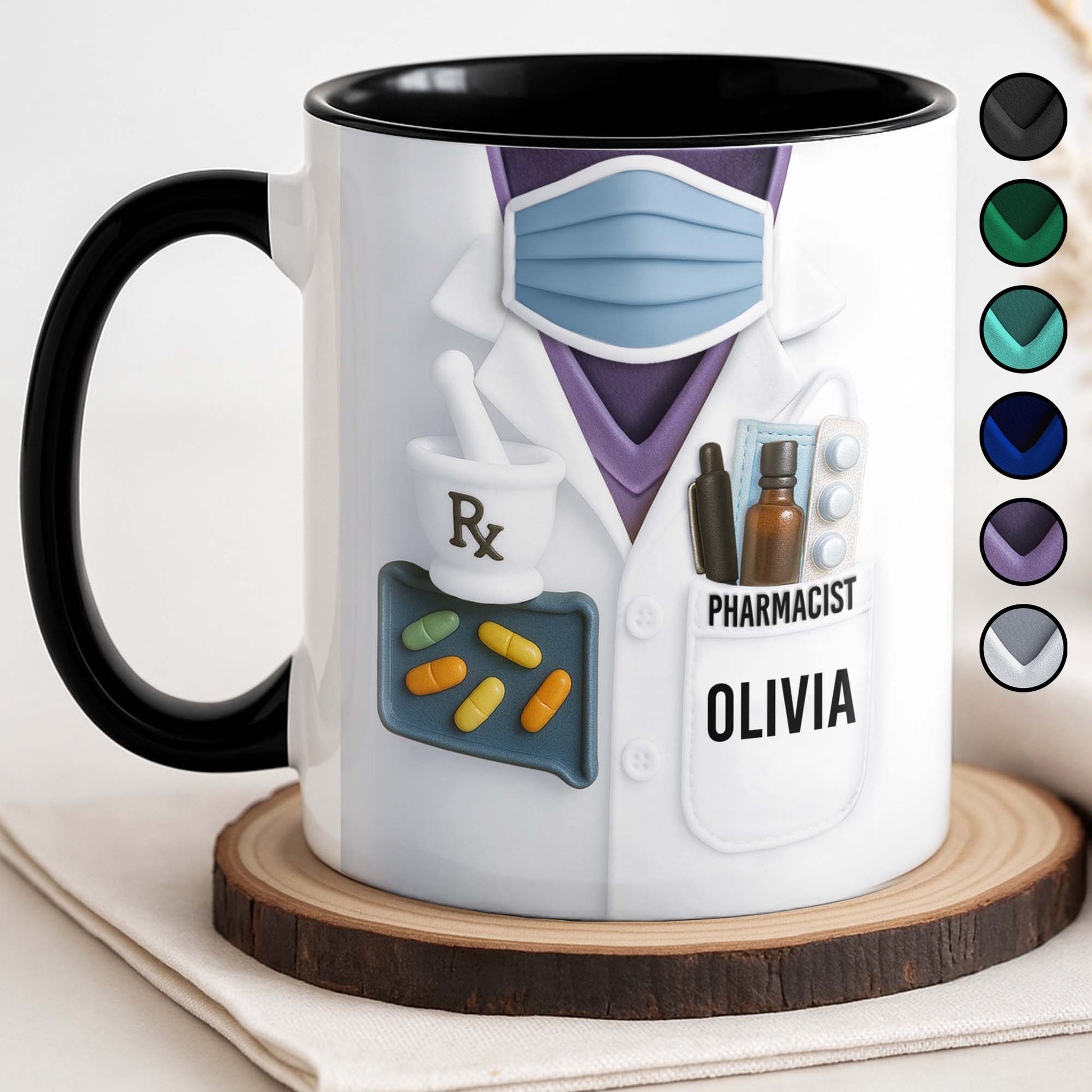 Perfect Mug For Dedicated Pharmacists, Pharmacist Uniform, Pills